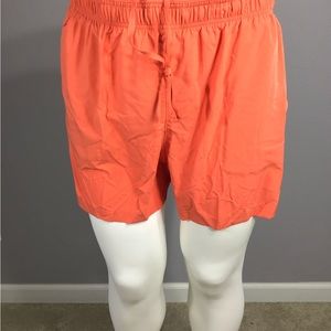 NWT DSG men’s  stride running shots elastic waist 5” seam size 2XL, color orange